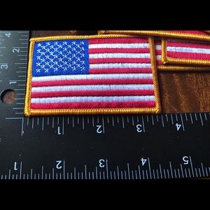 4x American flag iron on or sew-on new in stock